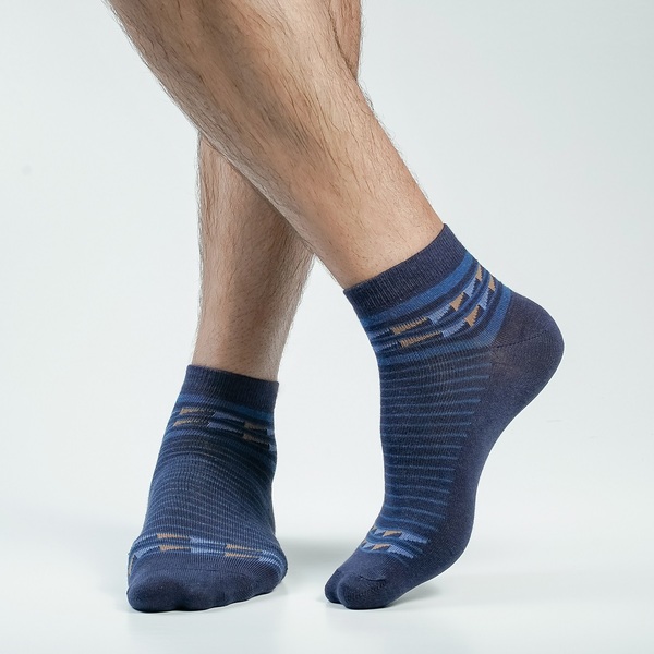 Navy Blue Color Casual Ankle Socks [action-men-A-25na]
