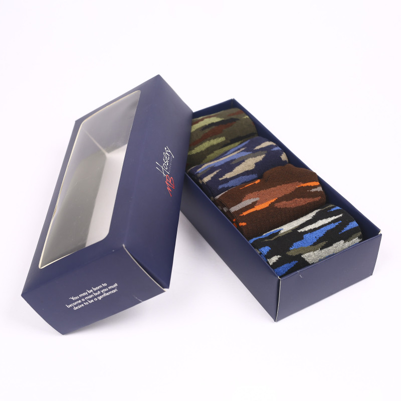 4 Pair Multi Color Casual Combo Gift Box [04PACK-Men-06]