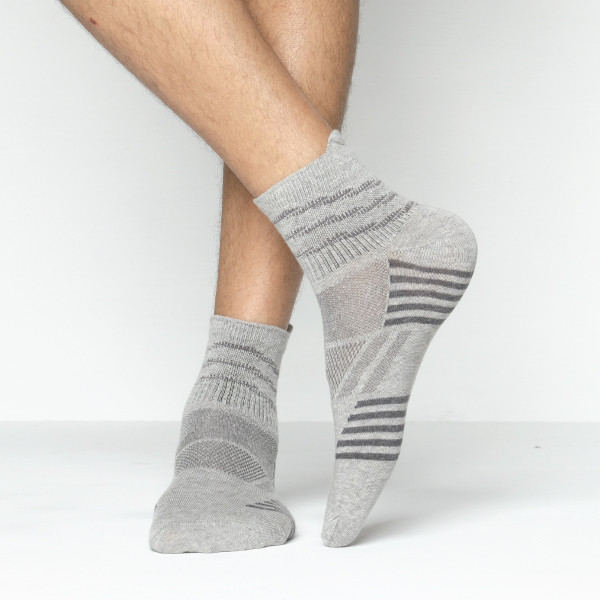 Ash Color Casual Socks  [mb219-men-A-02as]