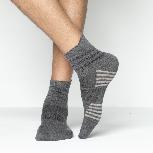 Charcoal Color Casual Socks [mb219-men-A-02chr]