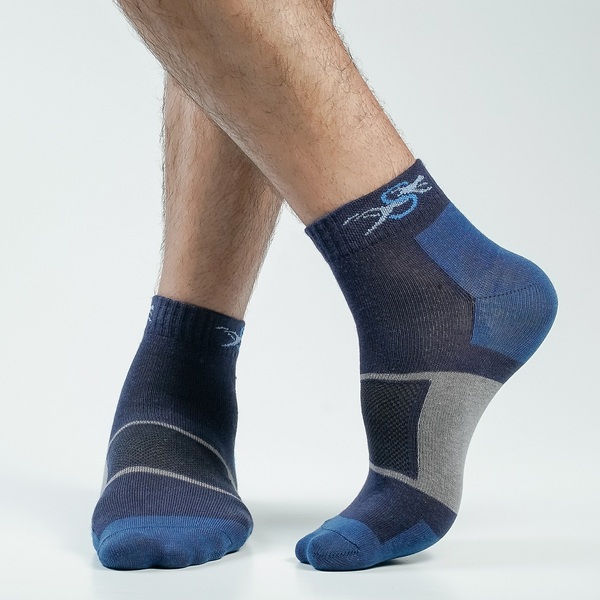 Navy Blue Color Casual Ankle Socks [speed-men-A-12na]
