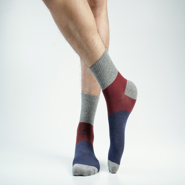 Multi Color Casual Ankle Socks  [mb199-men-A-02(B)]