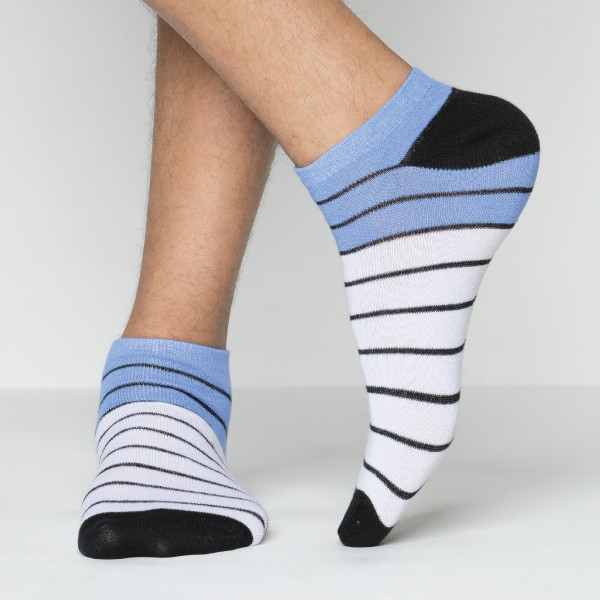 Multi Color Casual Ankle Socks [mb149-men-A-18sbw]