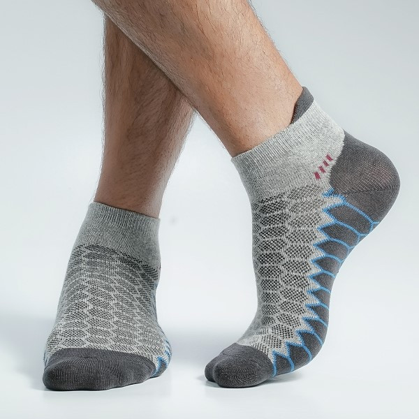 Ash Color Premium Sports Ankle Socks [mb169-men-A-03as2]